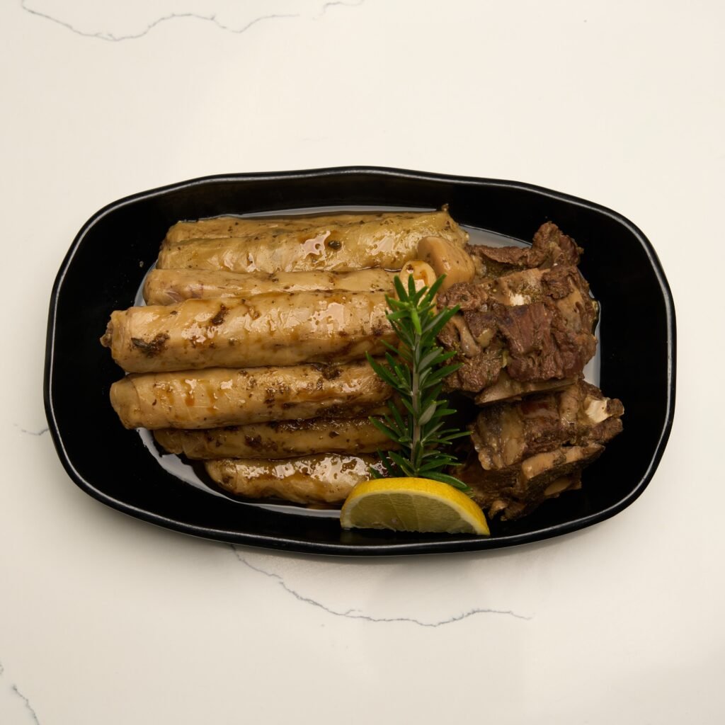 Malfouf stuffed cabbage rolls with slow-cooked lamb